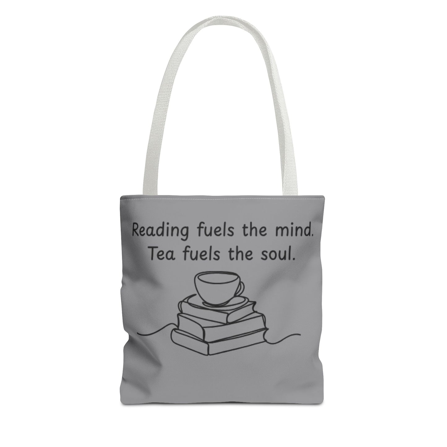 Literary Tote Bag | Reading & Tea Lover Gift | Bookworm Tote | Eco-Friendly Shopping Bag | Motivational Quote Bag