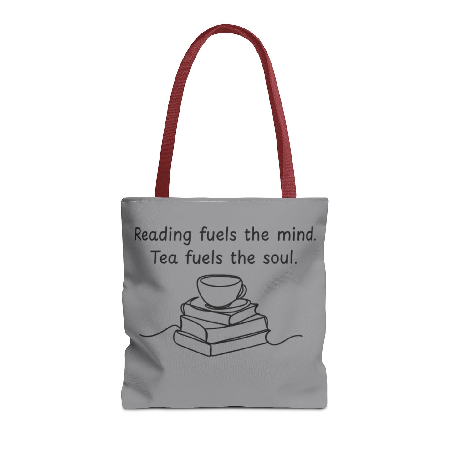 Literary Tote Bag | Reading & Tea Lover Gift | Bookworm Tote | Eco-Friendly Shopping Bag | Motivational Quote Bag
