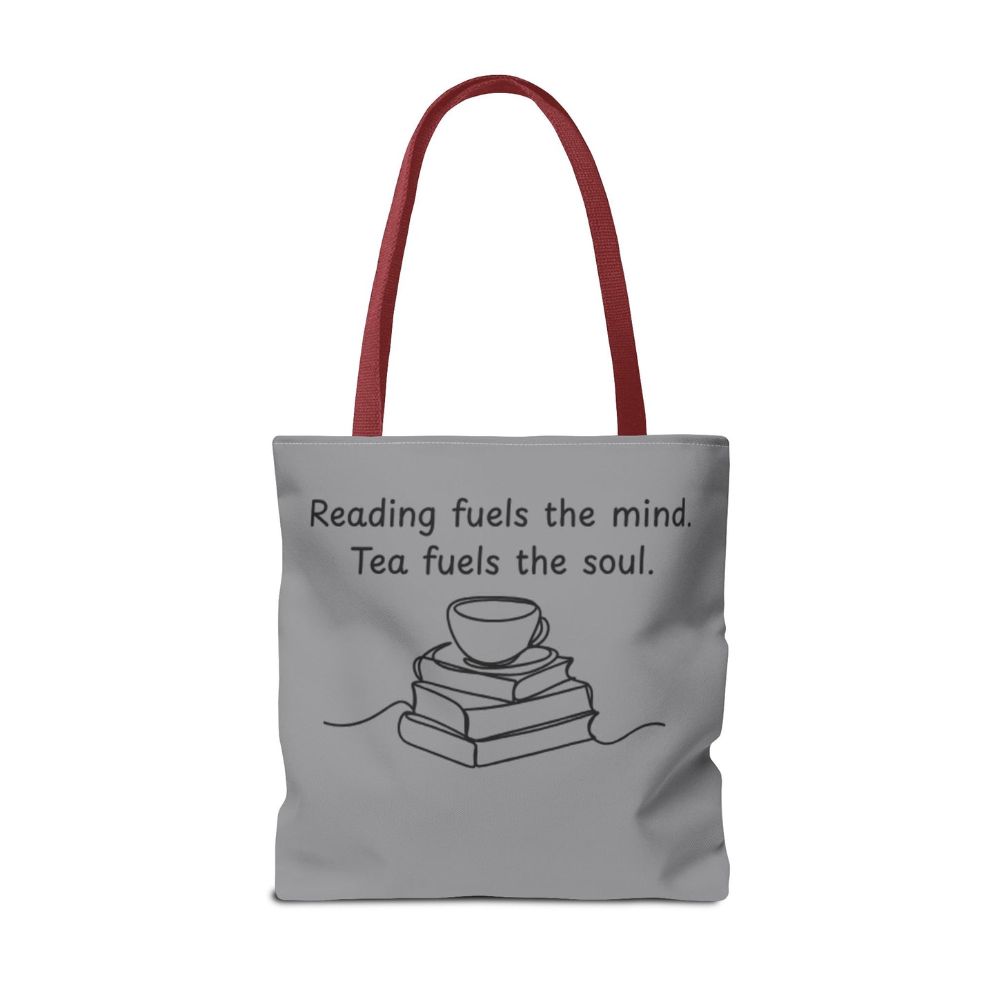 Literary Tote Bag | Reading & Tea Lover Gift | Bookworm Tote | Eco-Friendly Shopping Bag | Motivational Quote Bag