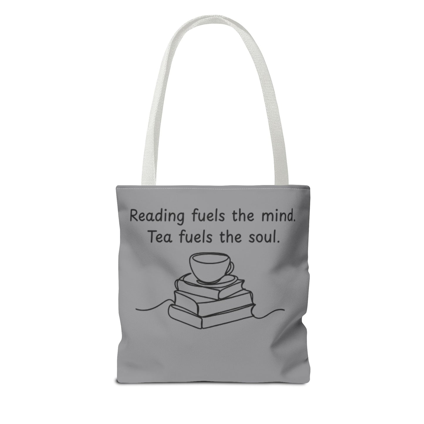 Literary Tote Bag | Reading & Tea Lover Gift | Bookworm Tote | Eco-Friendly Shopping Bag | Motivational Quote Bag