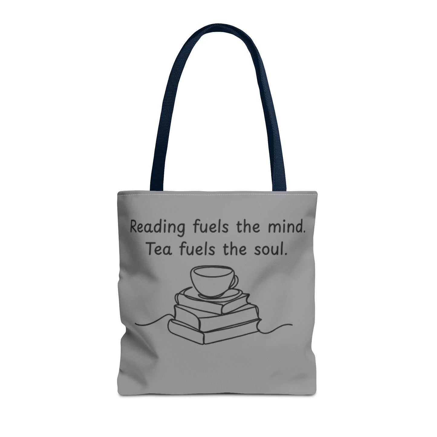 Literary Tote Bag | Reading & Tea Lover Gift | Bookworm Tote | Eco-Friendly Shopping Bag | Motivational Quote Bag