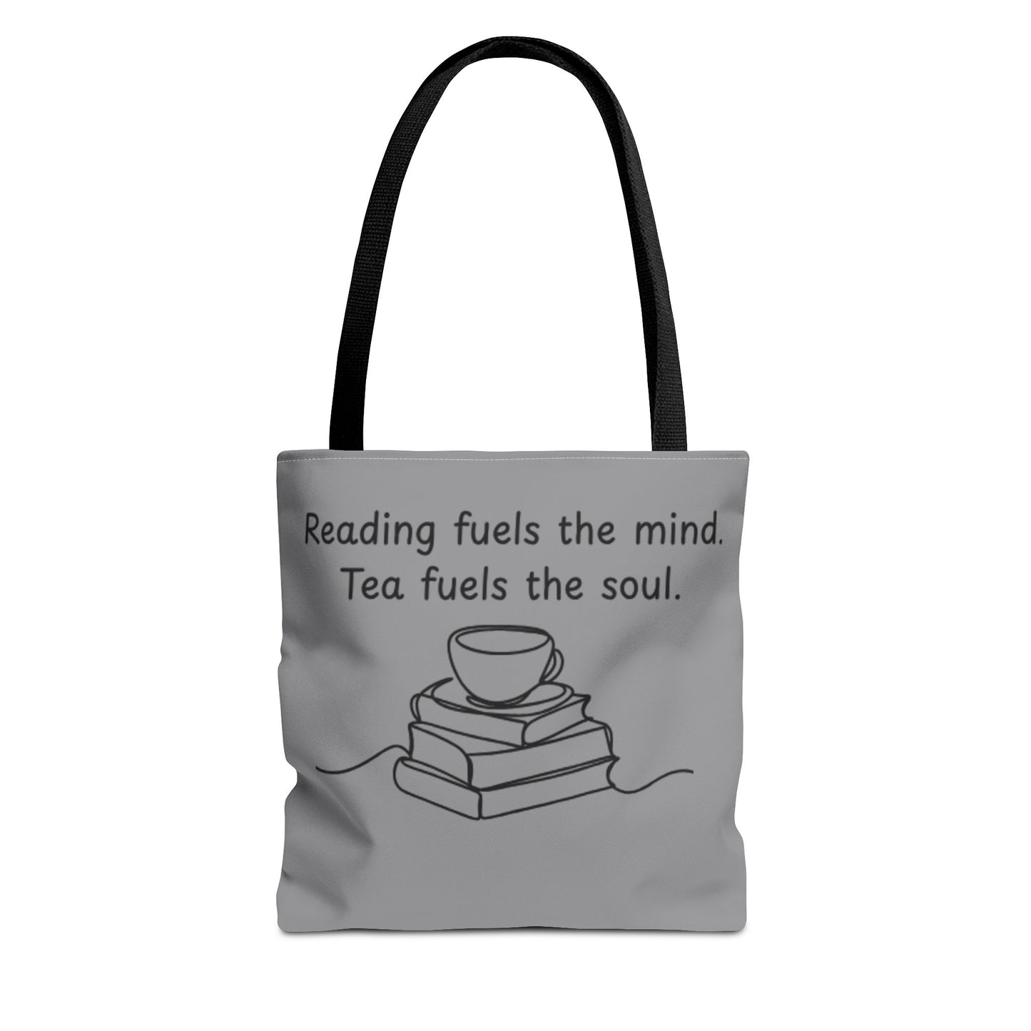 Literary Tote Bag | Reading & Tea Lover Gift | Bookworm Tote | Eco-Friendly Shopping Bag | Motivational Quote Bag