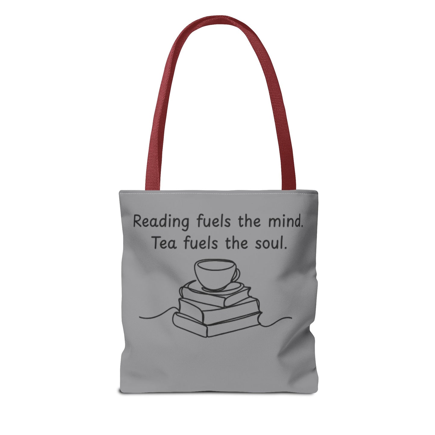 Literary Tote Bag | Reading & Tea Lover Gift | Bookworm Tote | Eco-Friendly Shopping Bag | Motivational Quote Bag