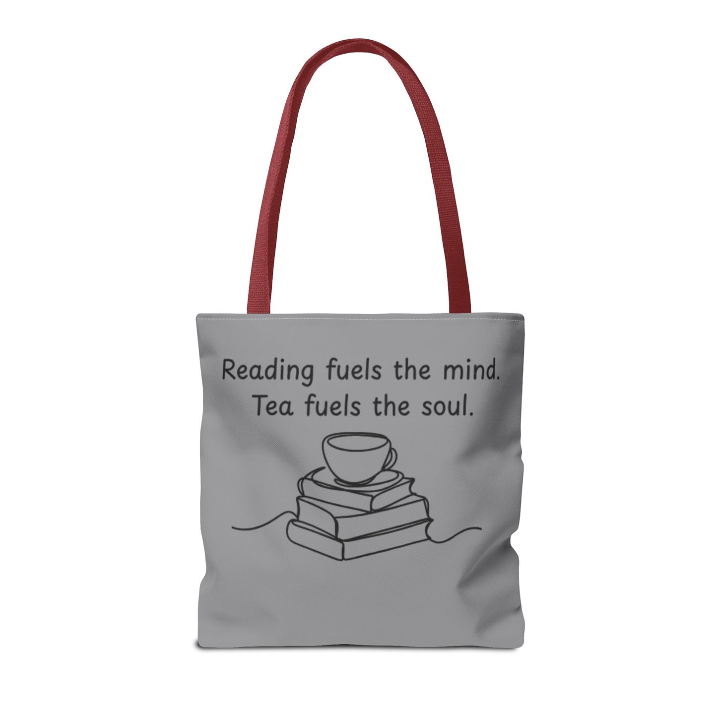 Literary Tote Bag | Reading & Tea Lover Gift | Bookworm Tote | Eco-Friendly Shopping Bag | Motivational Quote Bag