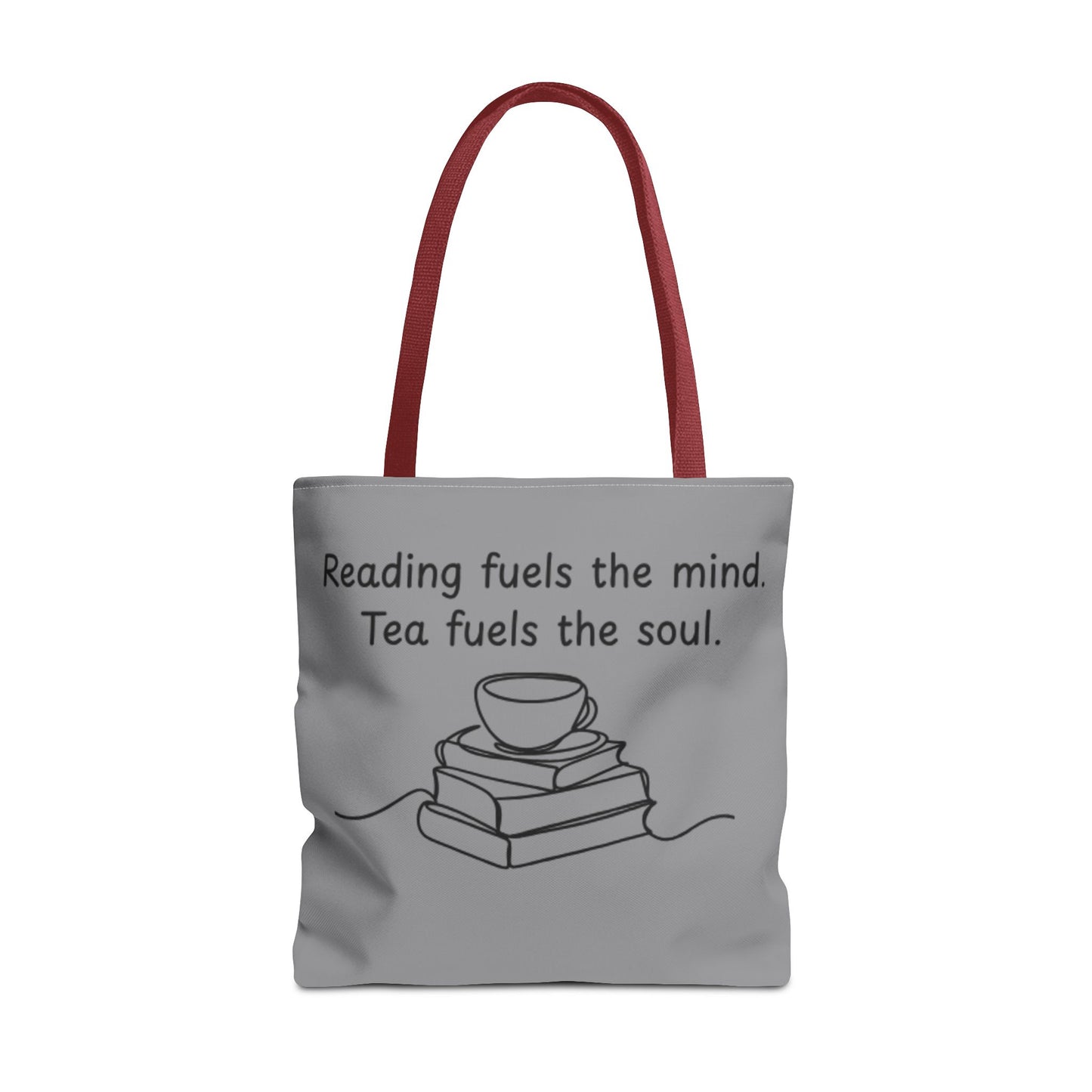 Literary Tote Bag | Reading & Tea Lover Gift | Bookworm Tote | Eco-Friendly Shopping Bag | Motivational Quote Bag