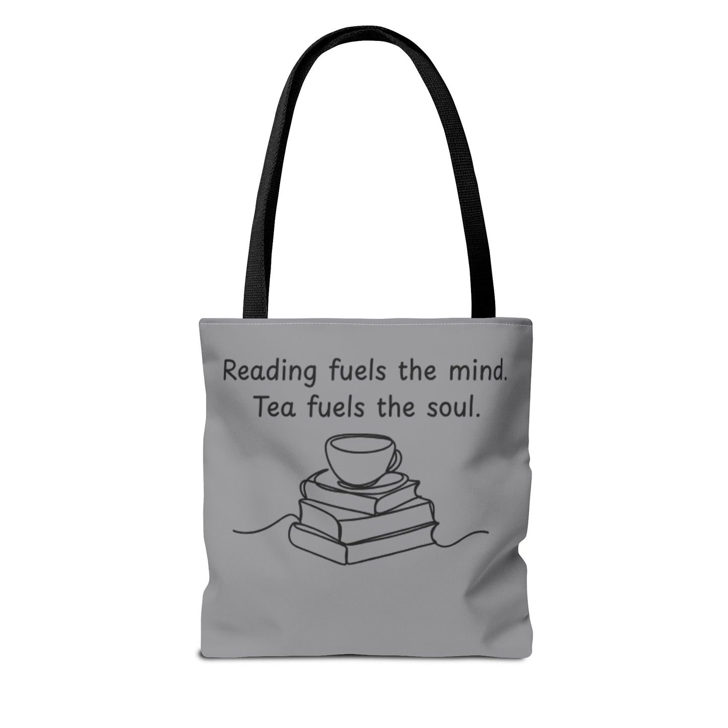 Literary Tote Bag | Reading & Tea Lover Gift | Bookworm Tote | Eco-Friendly Shopping Bag | Motivational Quote Bag