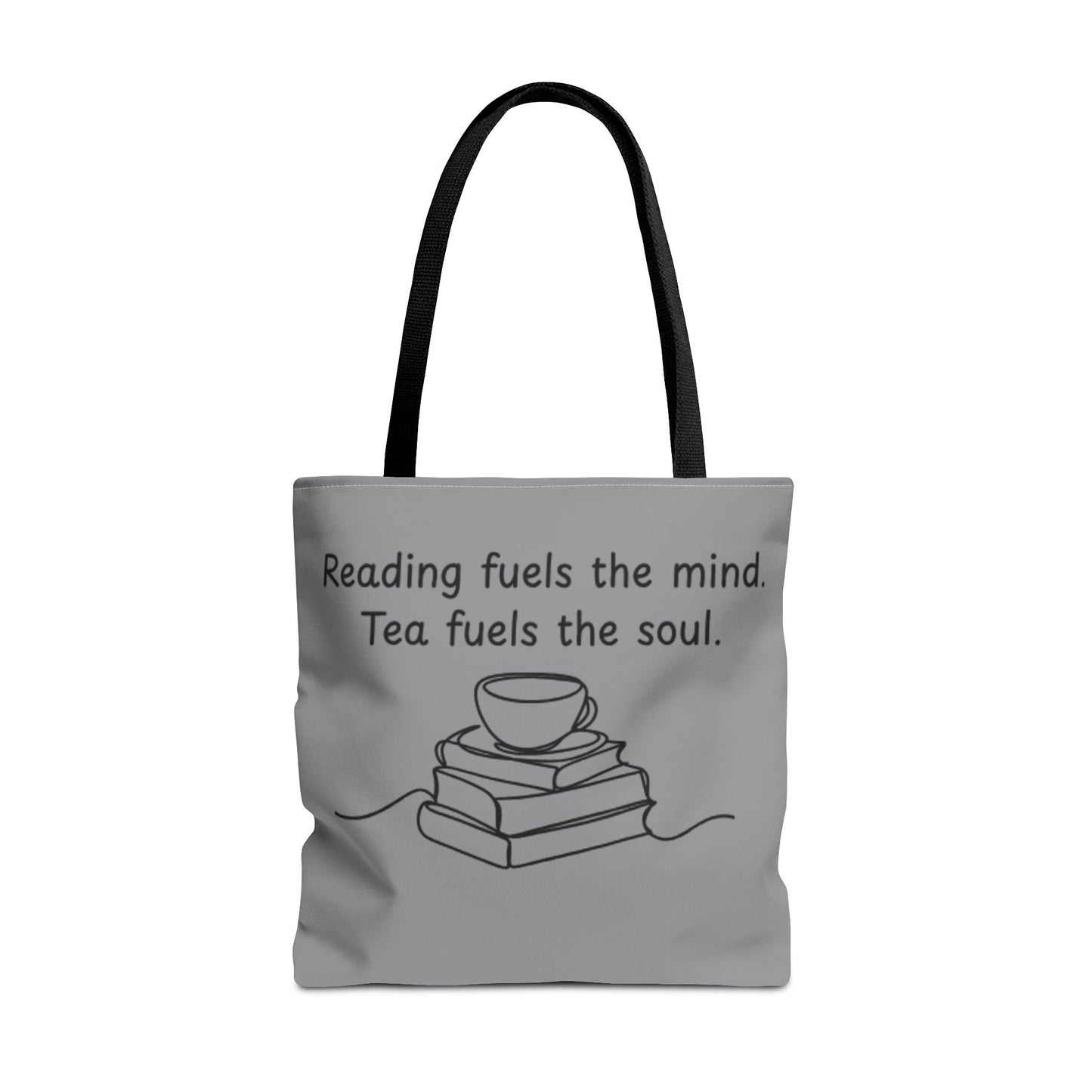 Literary Tote Bag | Reading & Tea Lover Gift | Bookworm Tote | Eco-Friendly Shopping Bag | Motivational Quote Bag