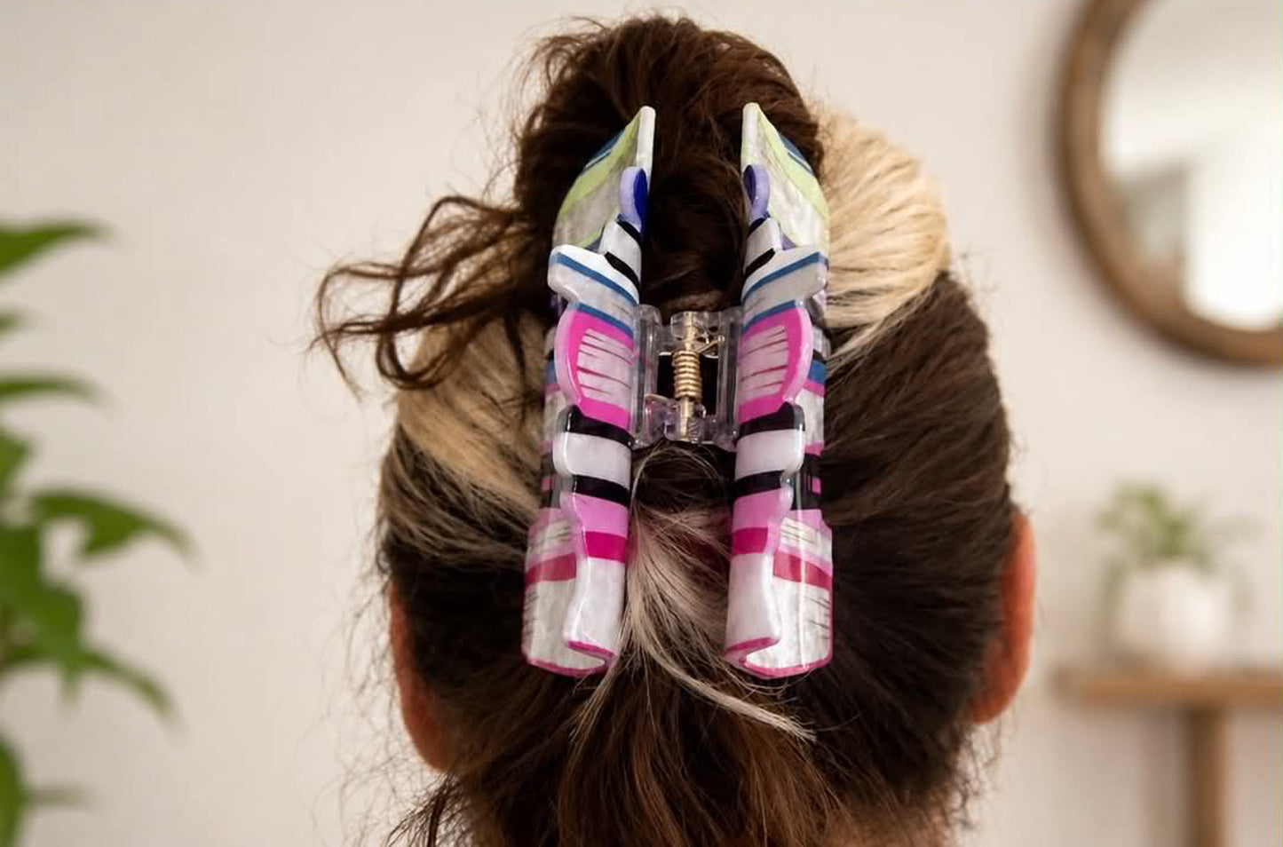 Pink Book Lover Hair Clip