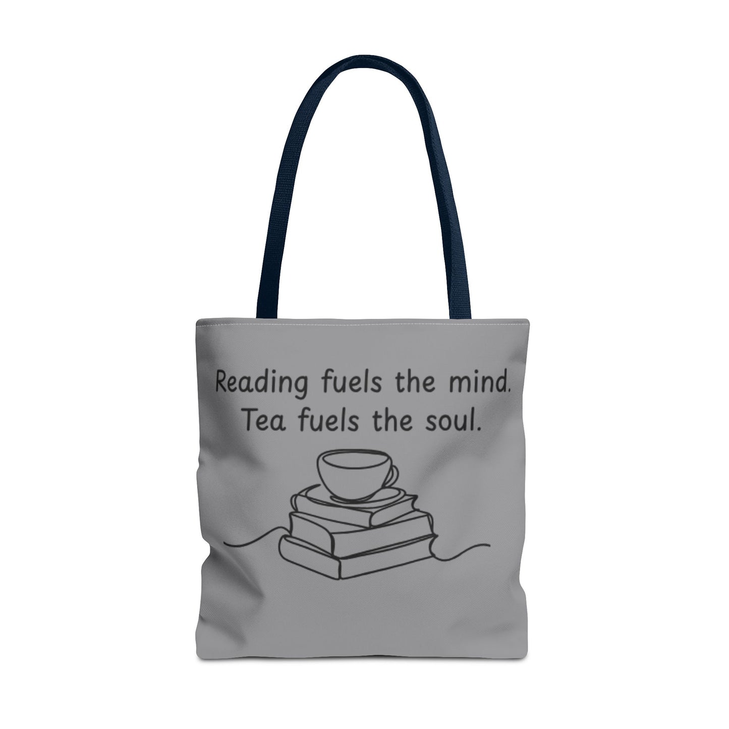 Literary Tote Bag | Reading & Tea Lover Gift | Bookworm Tote | Eco-Friendly Shopping Bag | Motivational Quote Bag