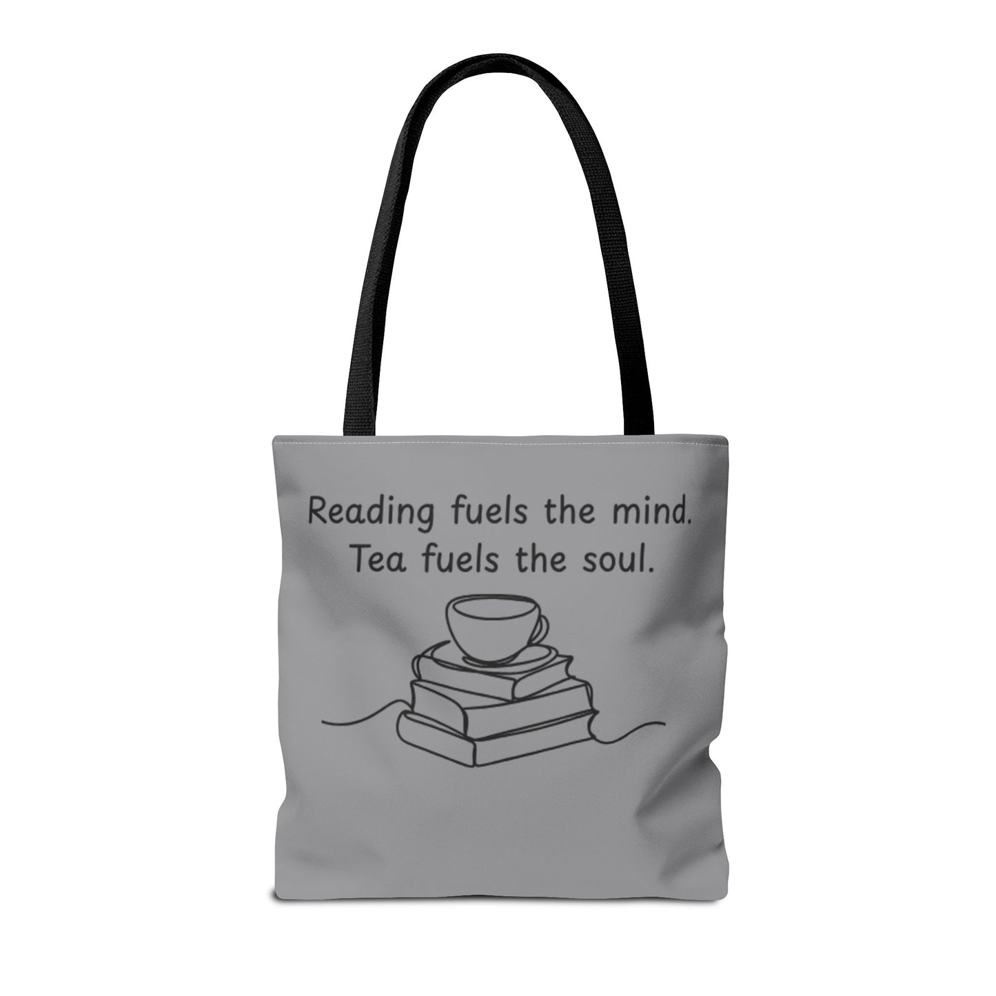 Literary Tote Bag | Reading & Tea Lover Gift | Bookworm Tote | Eco-Friendly Shopping Bag | Motivational Quote Bag