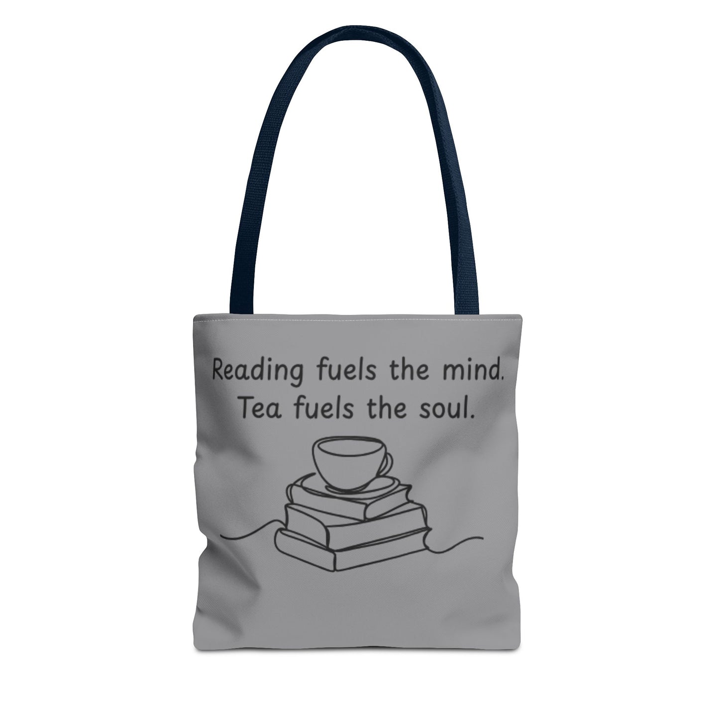 Literary Tote Bag | Reading & Tea Lover Gift | Bookworm Tote | Eco-Friendly Shopping Bag | Motivational Quote Bag