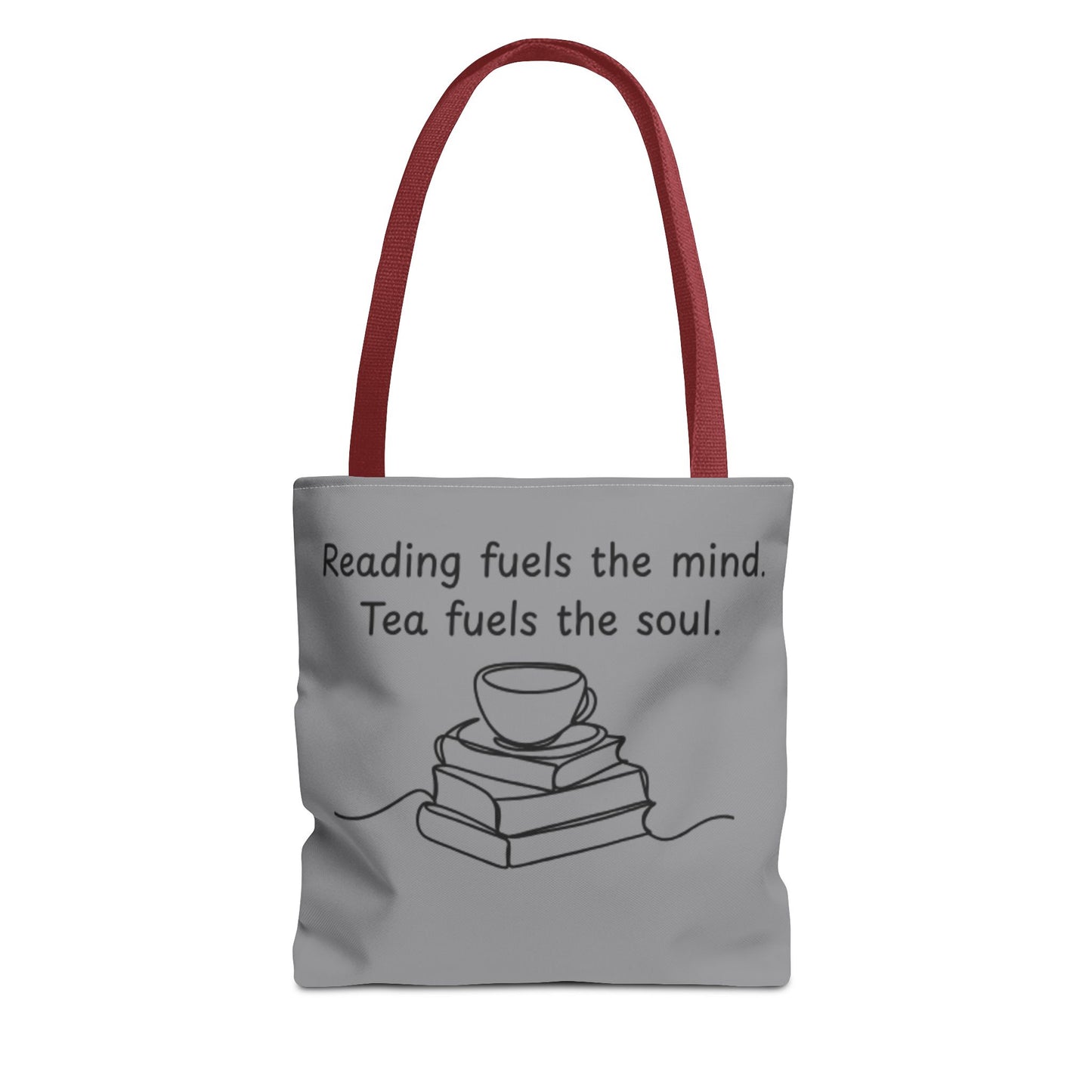 Literary Tote Bag | Reading & Tea Lover Gift | Bookworm Tote | Eco-Friendly Shopping Bag | Motivational Quote Bag