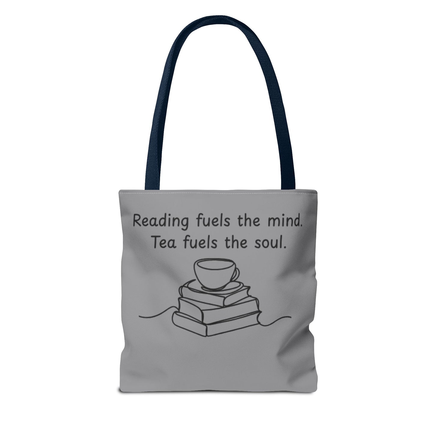 Literary Tote Bag | Reading & Tea Lover Gift | Bookworm Tote | Eco-Friendly Shopping Bag | Motivational Quote Bag