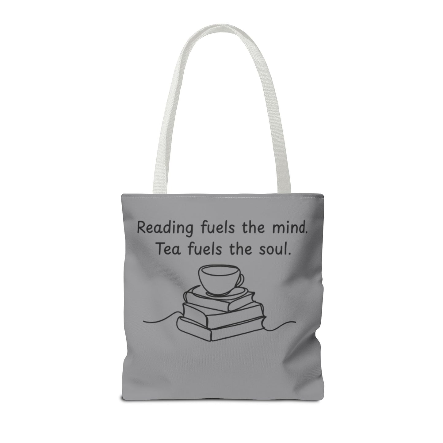 Literary Tote Bag | Reading & Tea Lover Gift | Bookworm Tote | Eco-Friendly Shopping Bag | Motivational Quote Bag