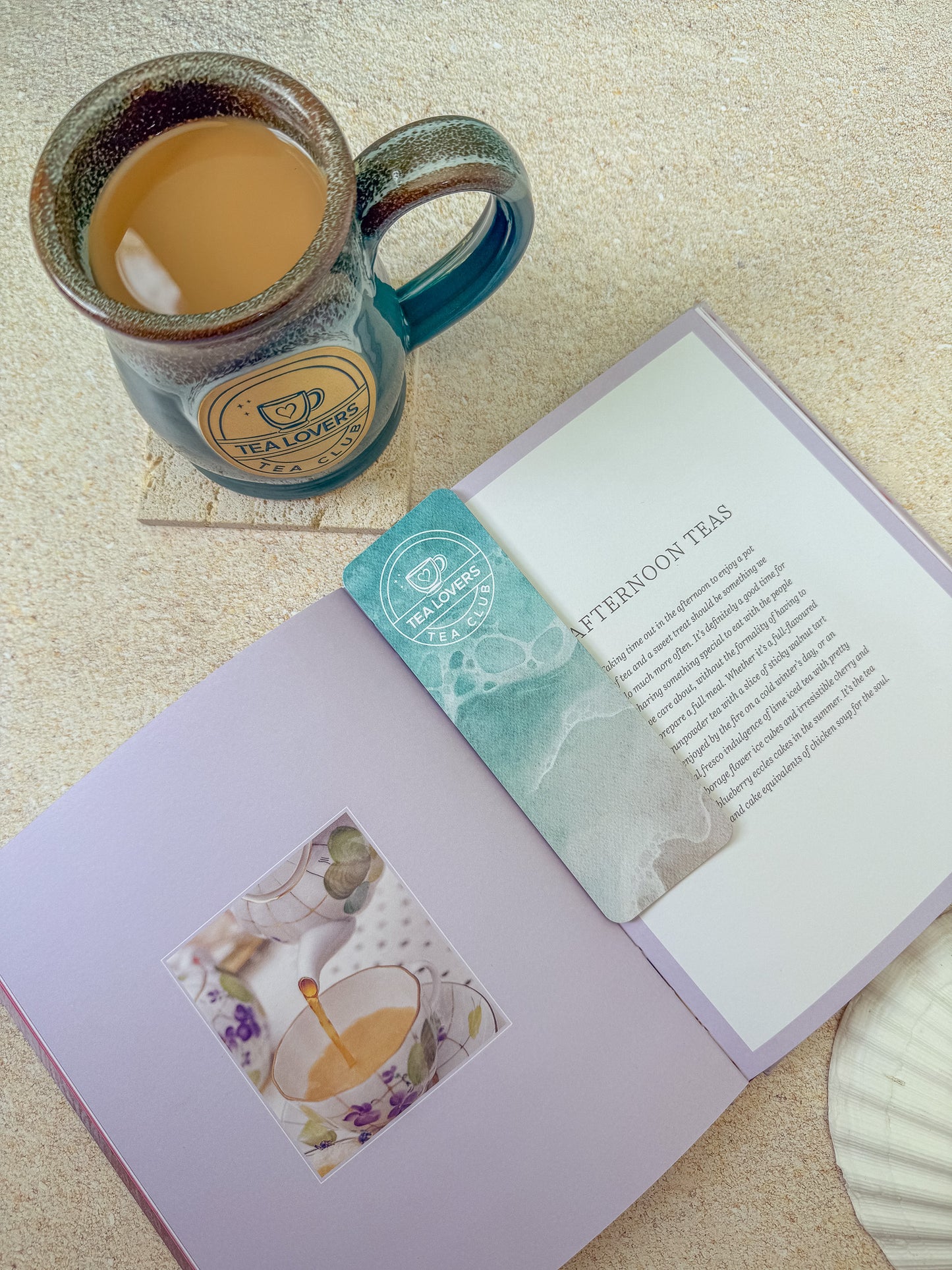 Tea lovers Tea Club Under the Sea bookmark