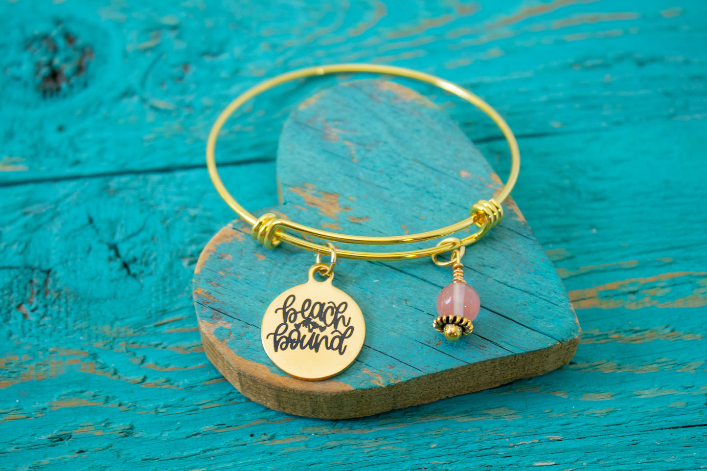 Minimalist Beach Bound Bracelet – Simple Ocean-Inspired Bangle, Coastal Jewelry Gift, Adjustable Wire Bracelet for Her, Summer Vibes