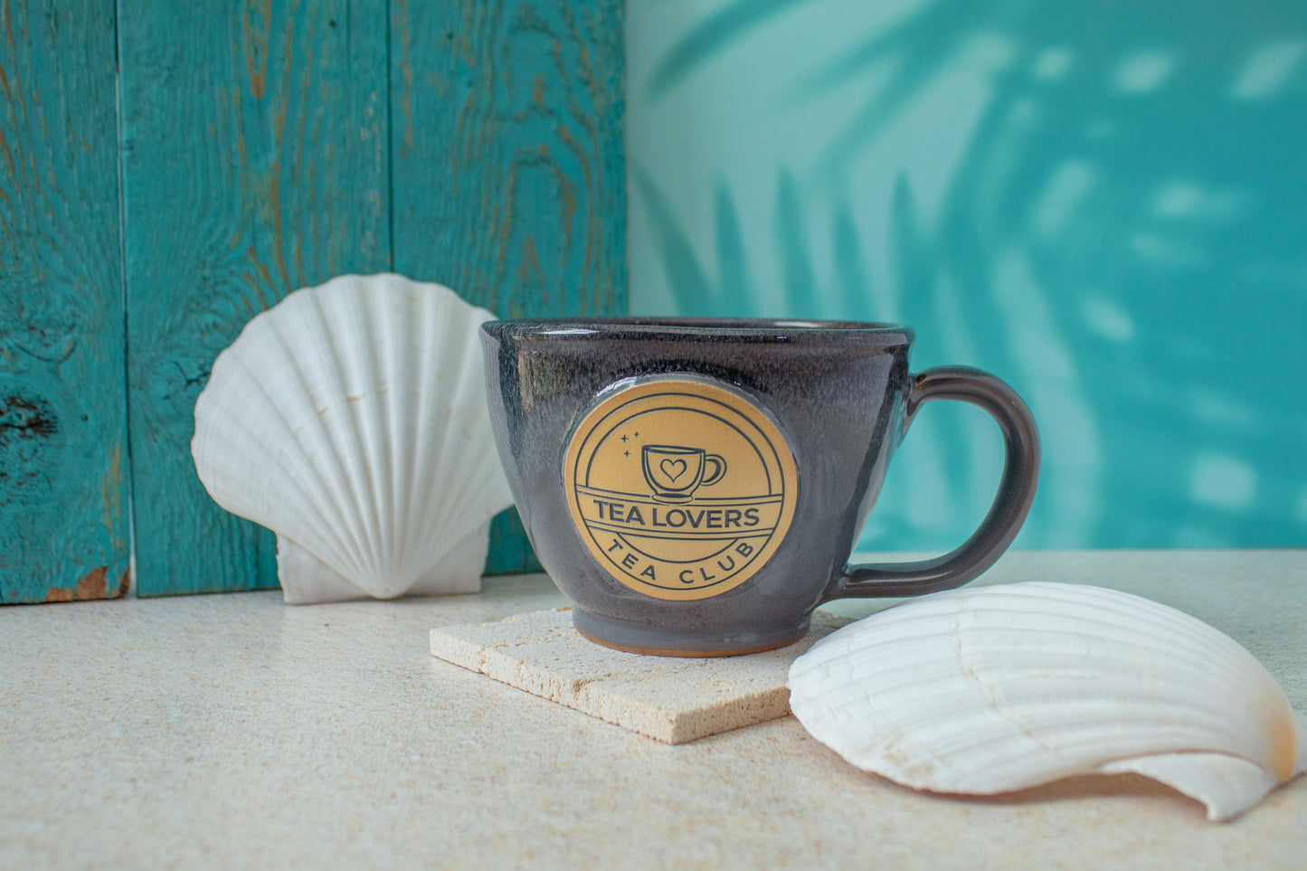 Tea Lovers Tea Club Gray Latte Mug