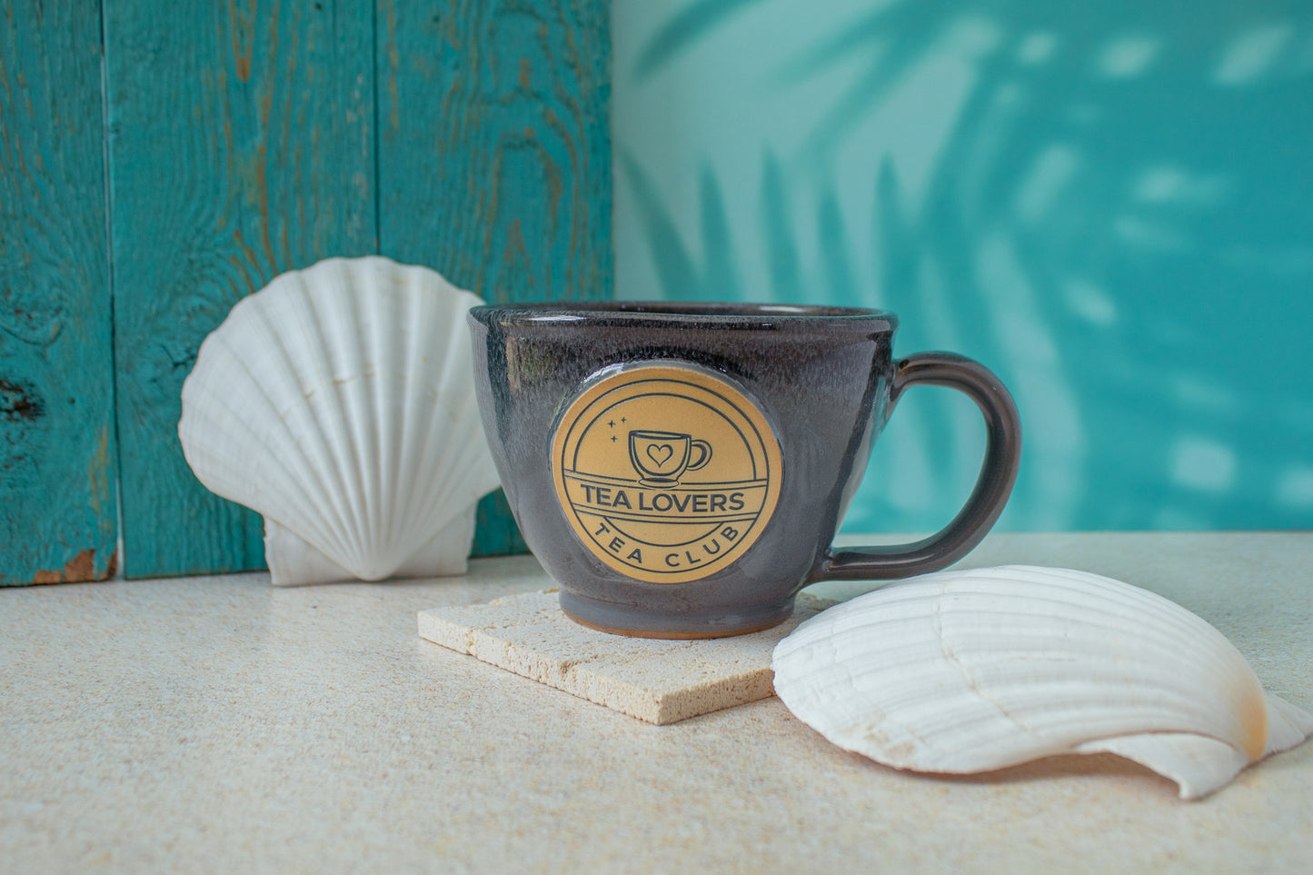 Tea Lovers Tea Club Gray Latte Mug