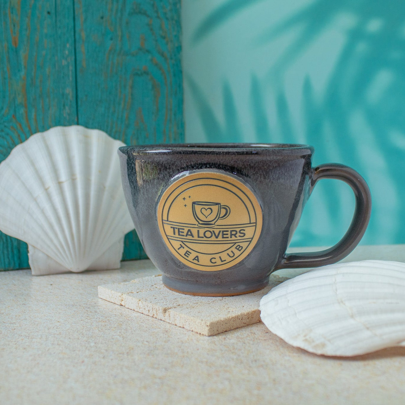 Tea Lovers Tea Club Gray Latte Mug