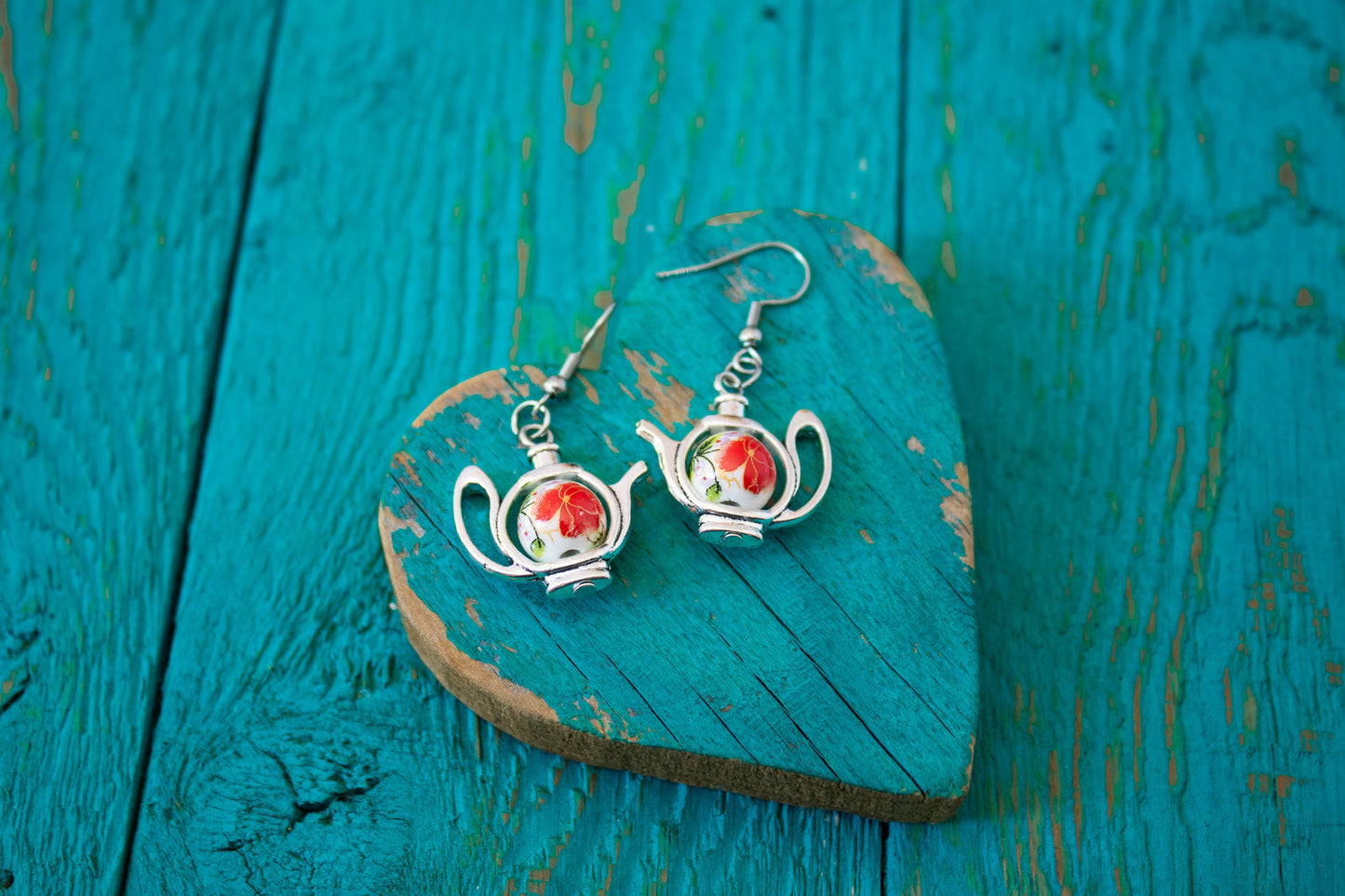 Teapot Porcelain Jewelry Set