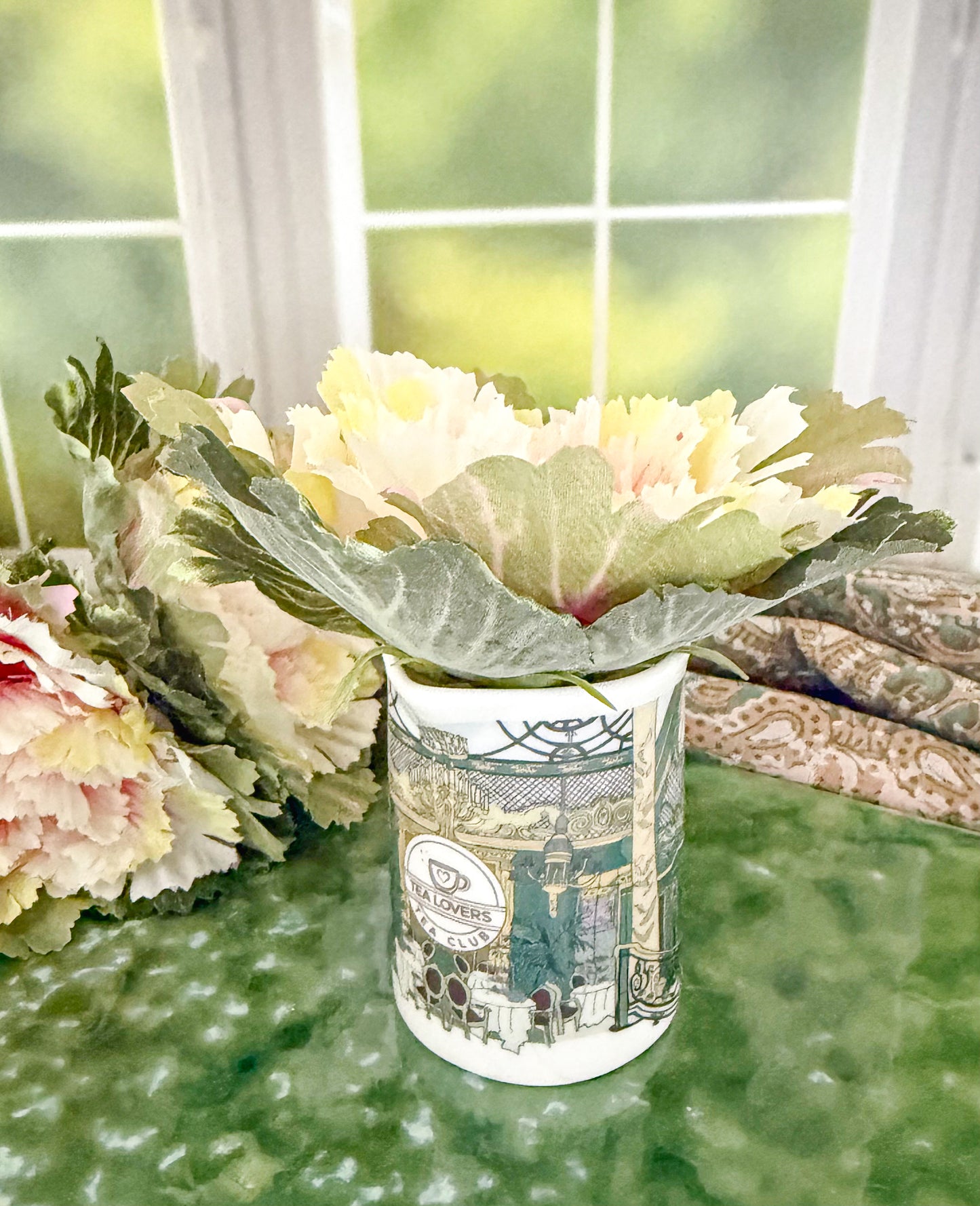 Green Art Deco Jug UK QUARTER PINT