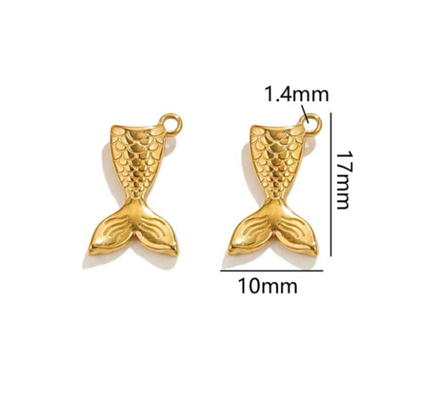 Add on charm Mermaid Tail Gold
