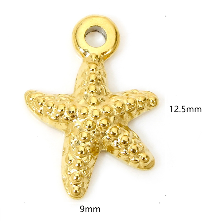 Add on Charm Starfish Gold