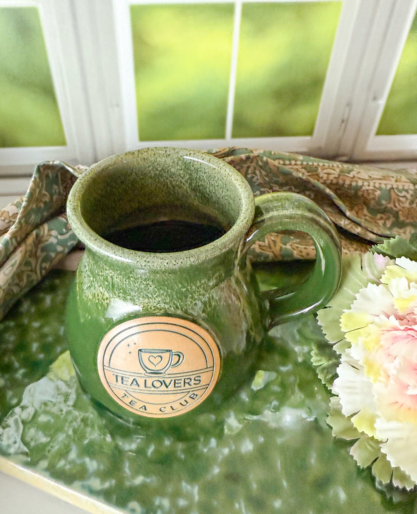 Tea Lovers Tea Club The Forest Sunshine Tall Belly Mug