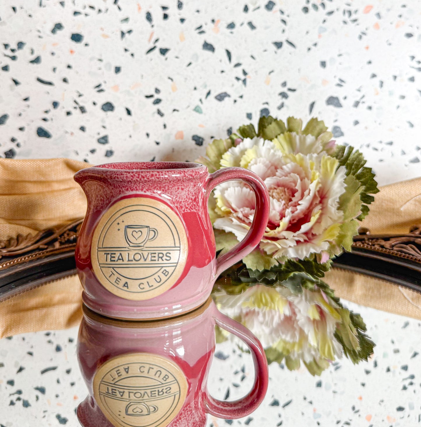 Tea Lovers Tea Club Pink Triple Dip Milk Tot