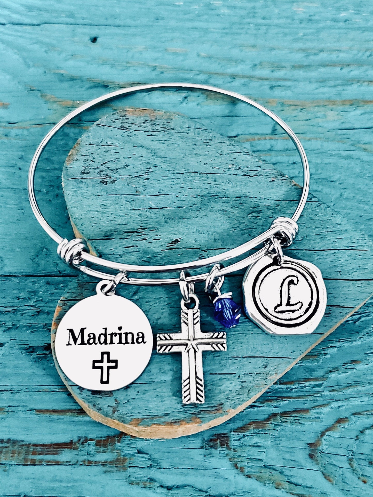 Madrina, Madrina Bracelet, Madrina Gifts, Spanish, Spanish Godmother, Godmother, silver bracelet, Charm Bracelet, Silver Jewelry, Gifts for