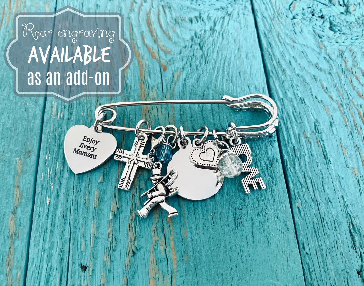 The love between, a Brother and sister, is forever, something blue, Silver Kilt Pin Brooch, Silver Brooch, silver kilt pin, Gift for Bride