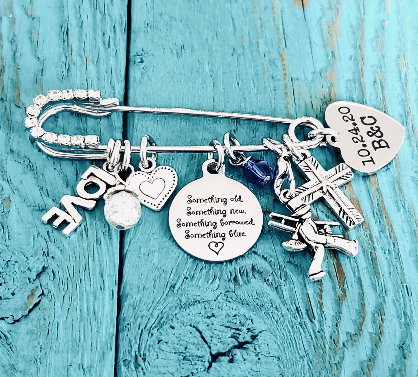 Something Old, Something New, Something Borrowed, Something Blue, Silver Kilt Pin Brooch, Silver Brooch, silver kilt pin, Gift for the Bride