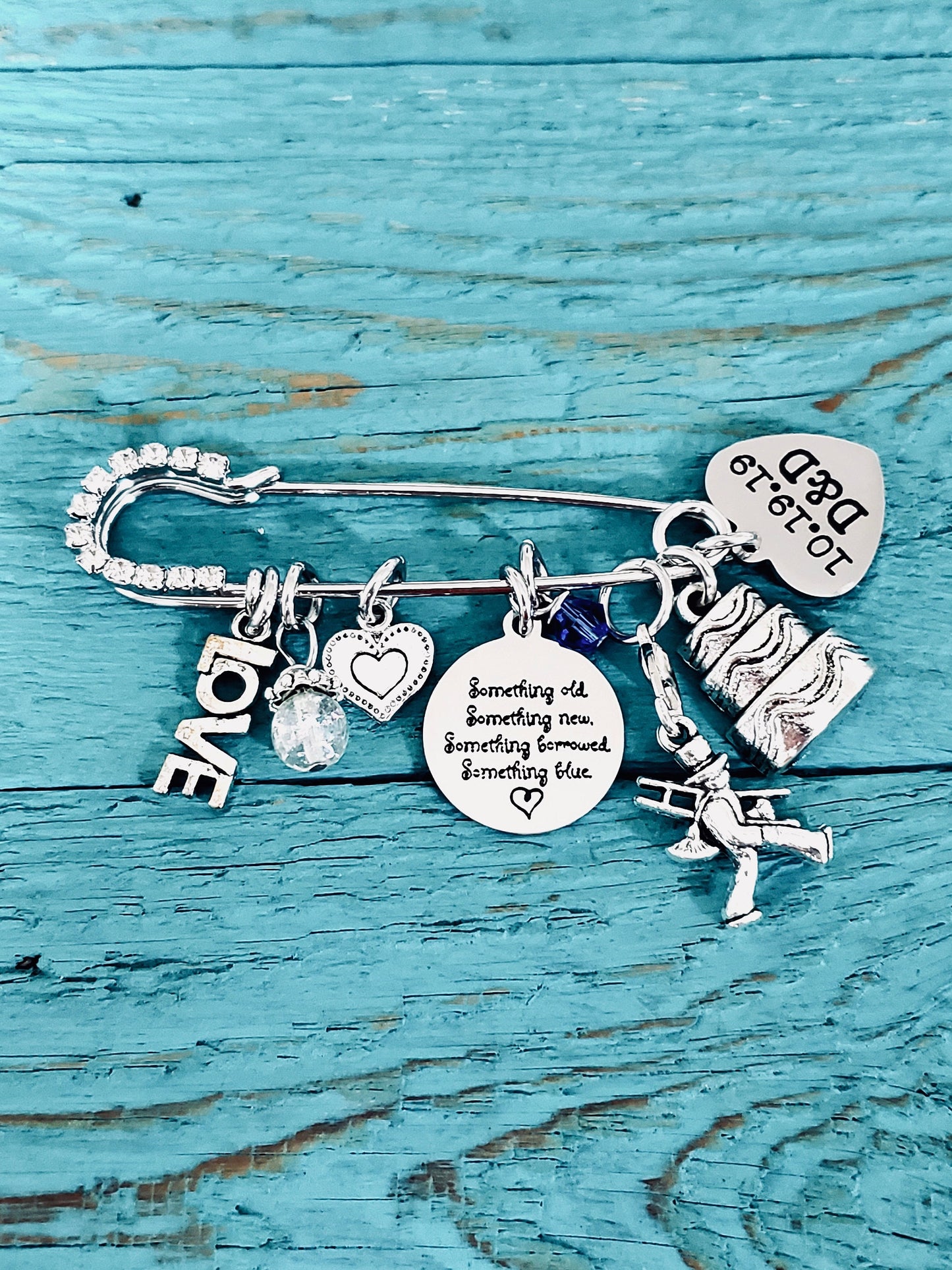 Something Old, Something New, Something Borrowed, Something Blue, Silver Kilt Pin Brooch, Silver Brooch, silver kilt pin, Gift for the Bride