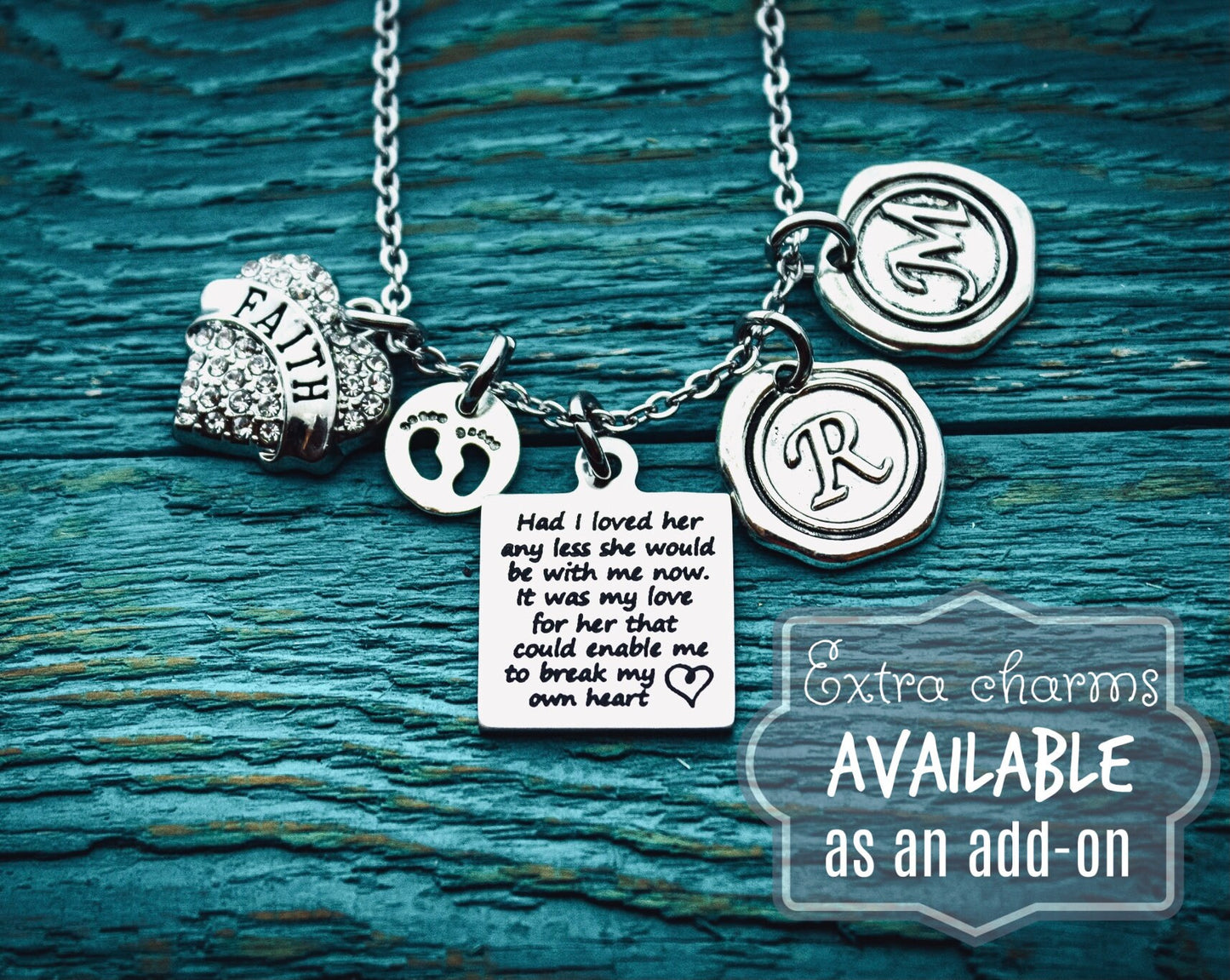Had I loved her any less, Birthmother, Birth Mom, Birth Mother, Baby adoption, Silver Necklace, Charm Necklace, Silver Jewelry, Gift for