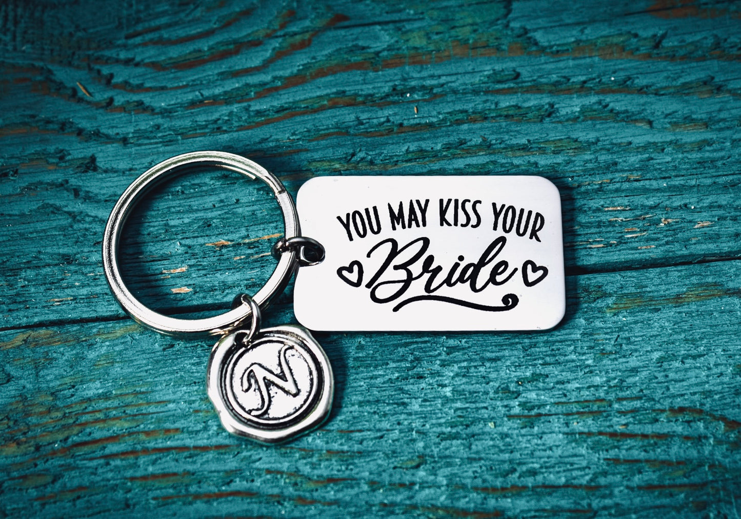 You may kiss your bride, Groom, Wedding shower, Rehearsal, Son wedding day, Son Gift, Gifts for, Engraved, silver keychain, silver keyring