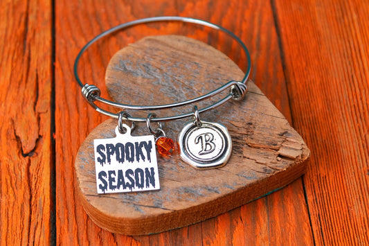 Spooky Season, Good Witch, Spooky Vibes, Bones, Beautiful, spooky, Halloween, Fall, Ghost, Bat, Witch, Pumpkin, Bracelet, Jewelry