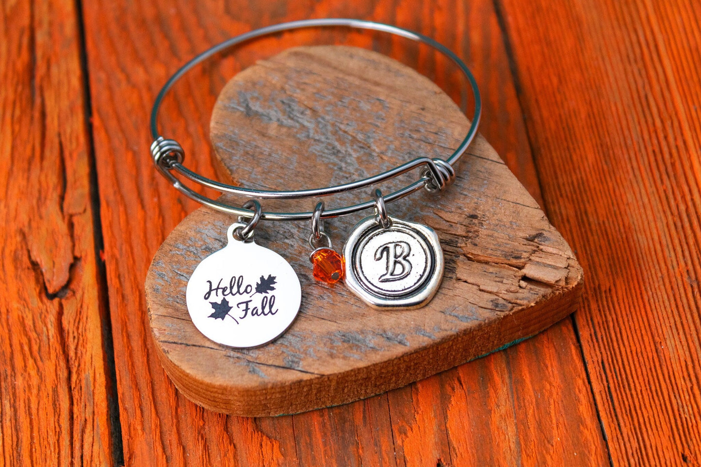 Hello Fall, Leaves, Good Witch, Spooky Vibes, Bones, Beautiful, spooky, Halloween, Fall, Ghost, Bat, Witch, Pumpkin, Bracelet, Jewelry