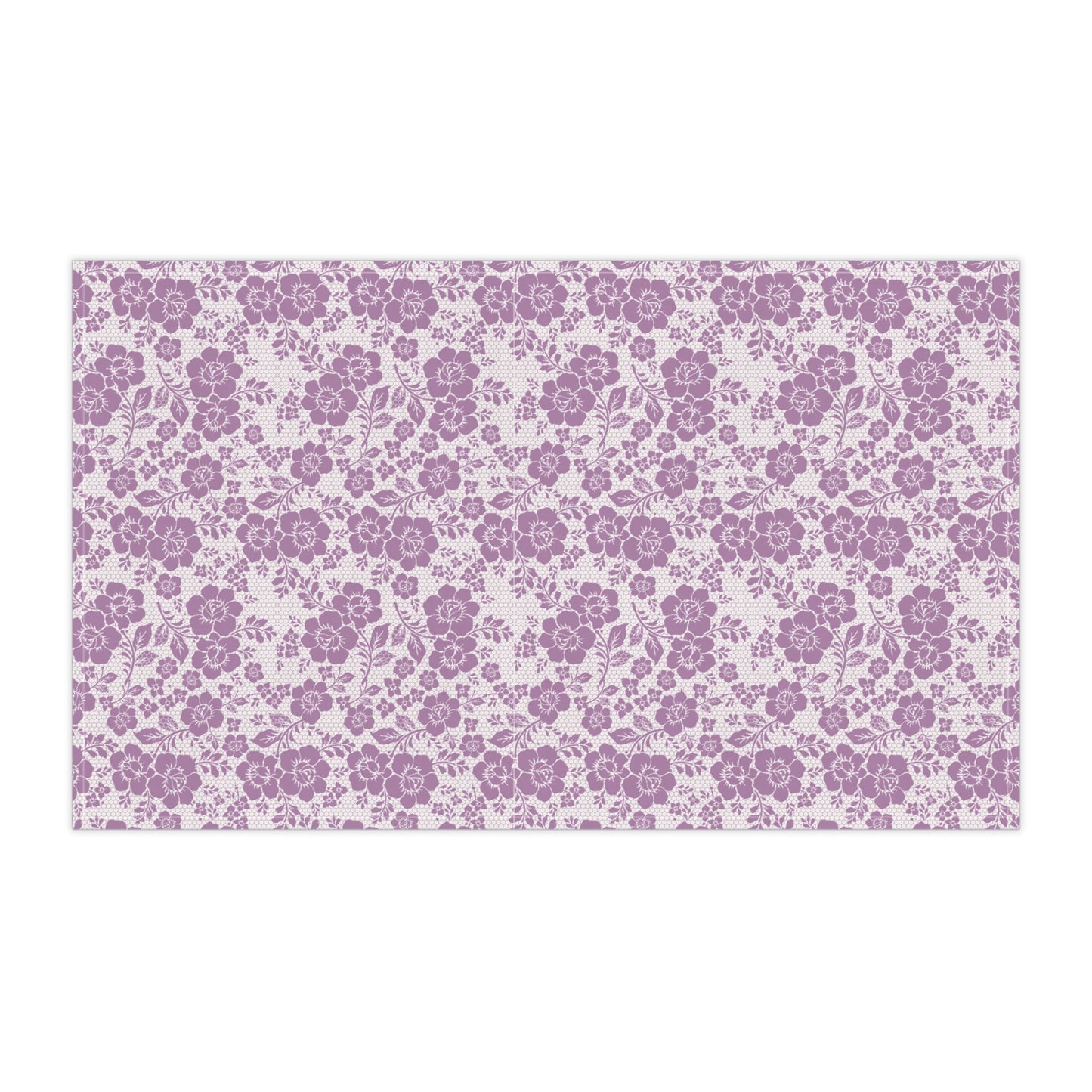 Floral Lavender Tea Towel Purple Vintage Blossom Kitchen Towel