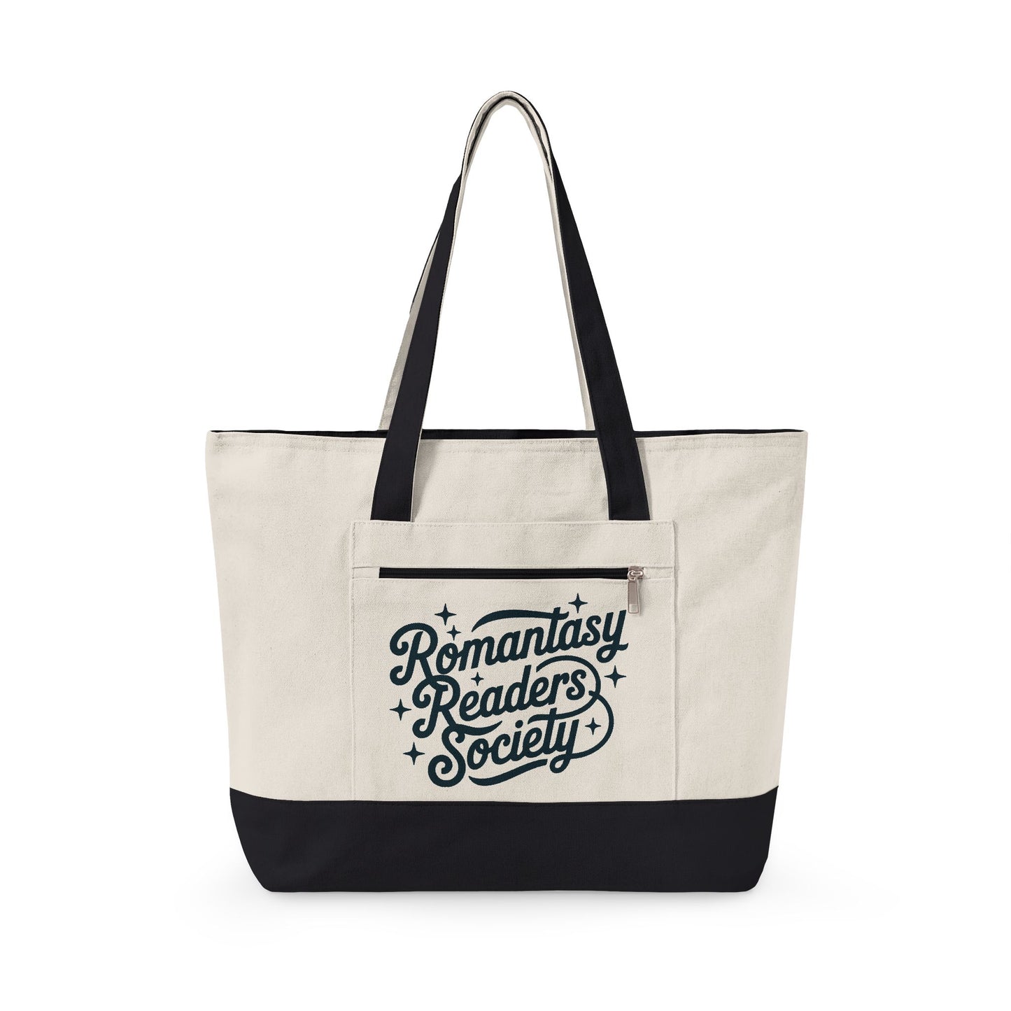 Romantasy Renders Society Zippered Canvas Tote