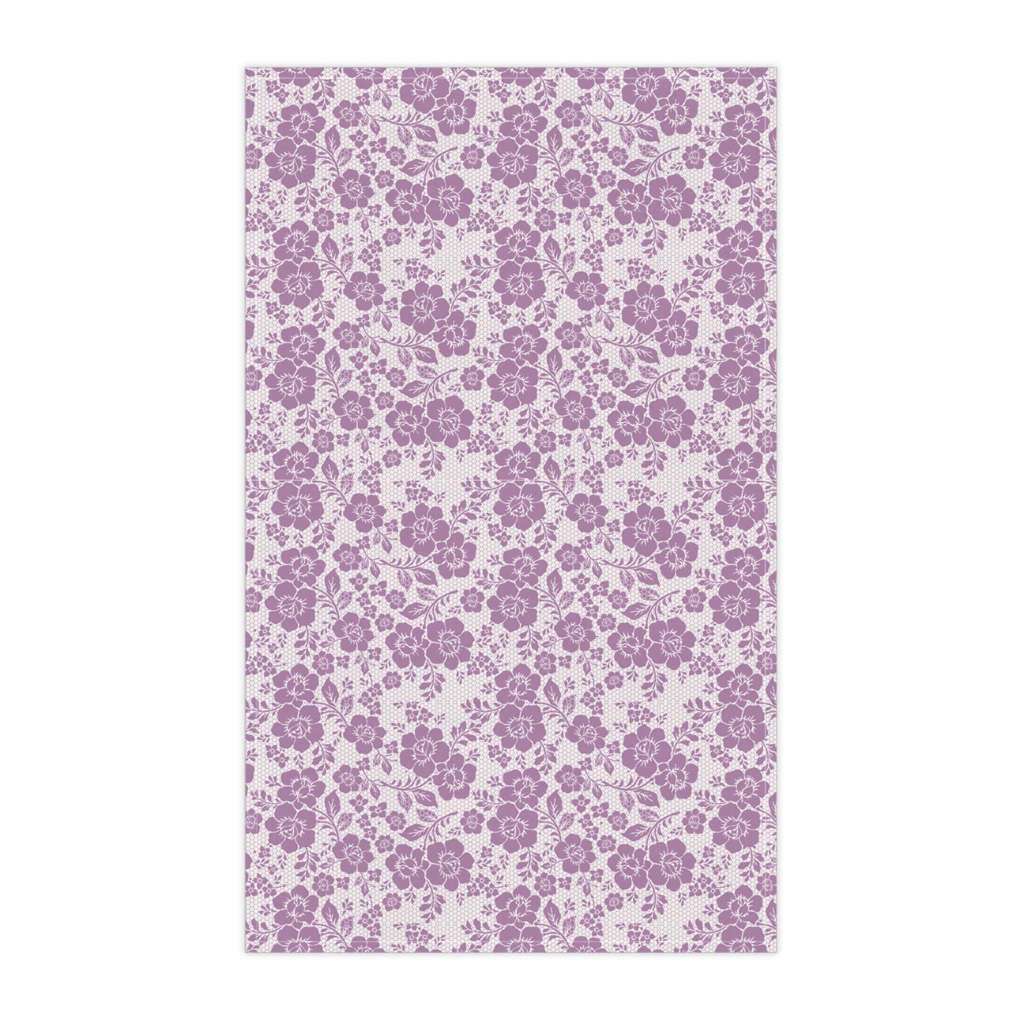 Floral Lavender Tea Towel Purple Vintage Blossom Kitchen Towel