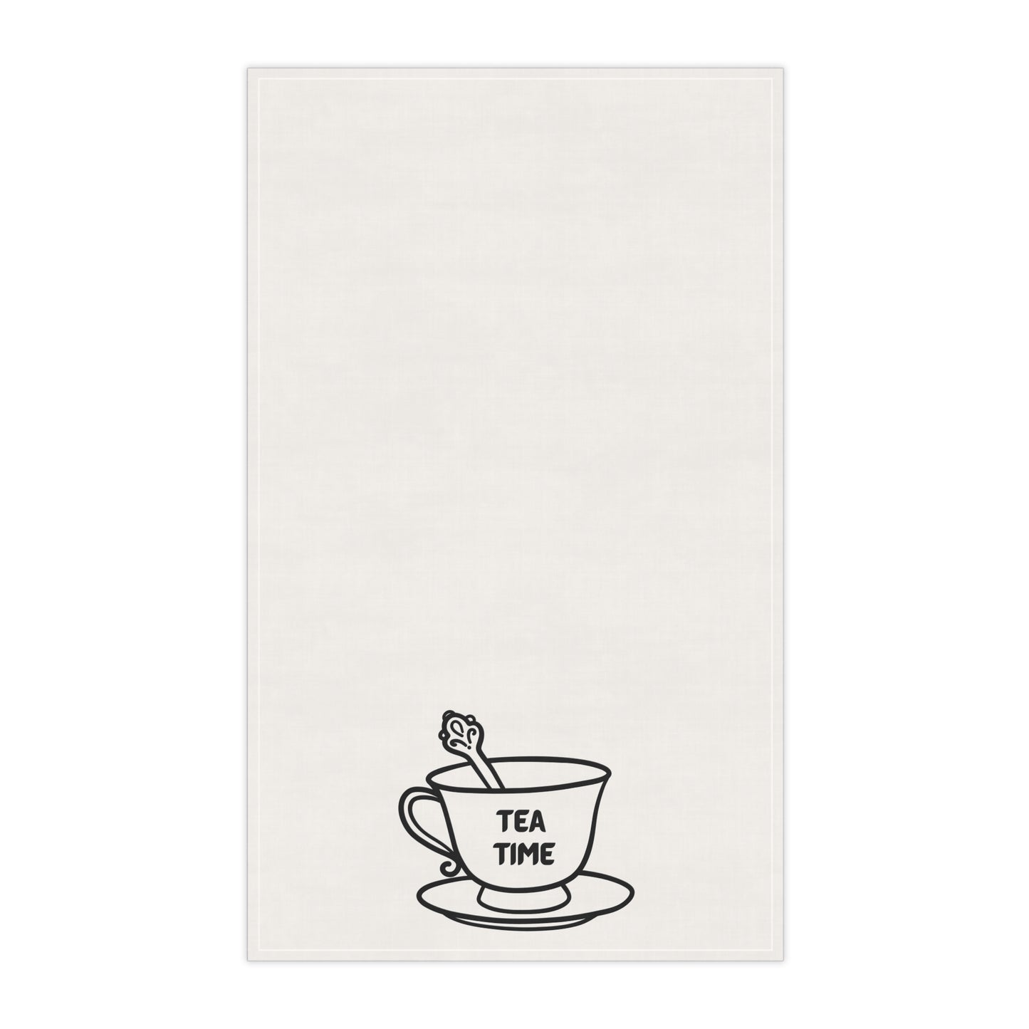 Tea Towel  Minimal 'Tea Time' Cup Kitchen Towel