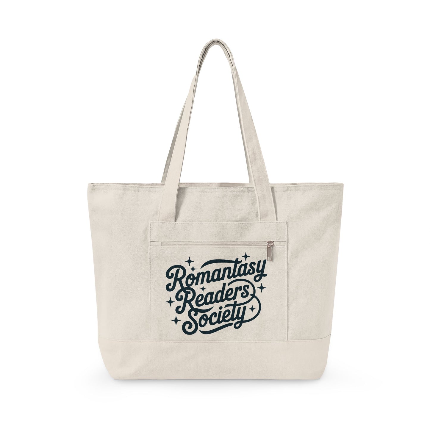 Romantasy Renders Society Zippered Canvas Tote