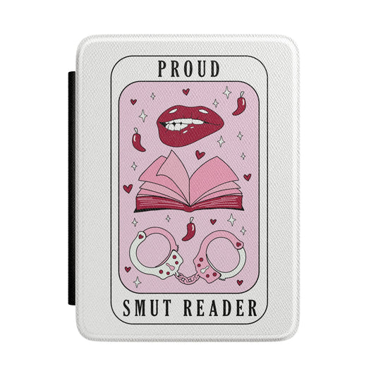 Kindle Case "Proud Smut Reader" Pink Book Lover E-Reader Cover