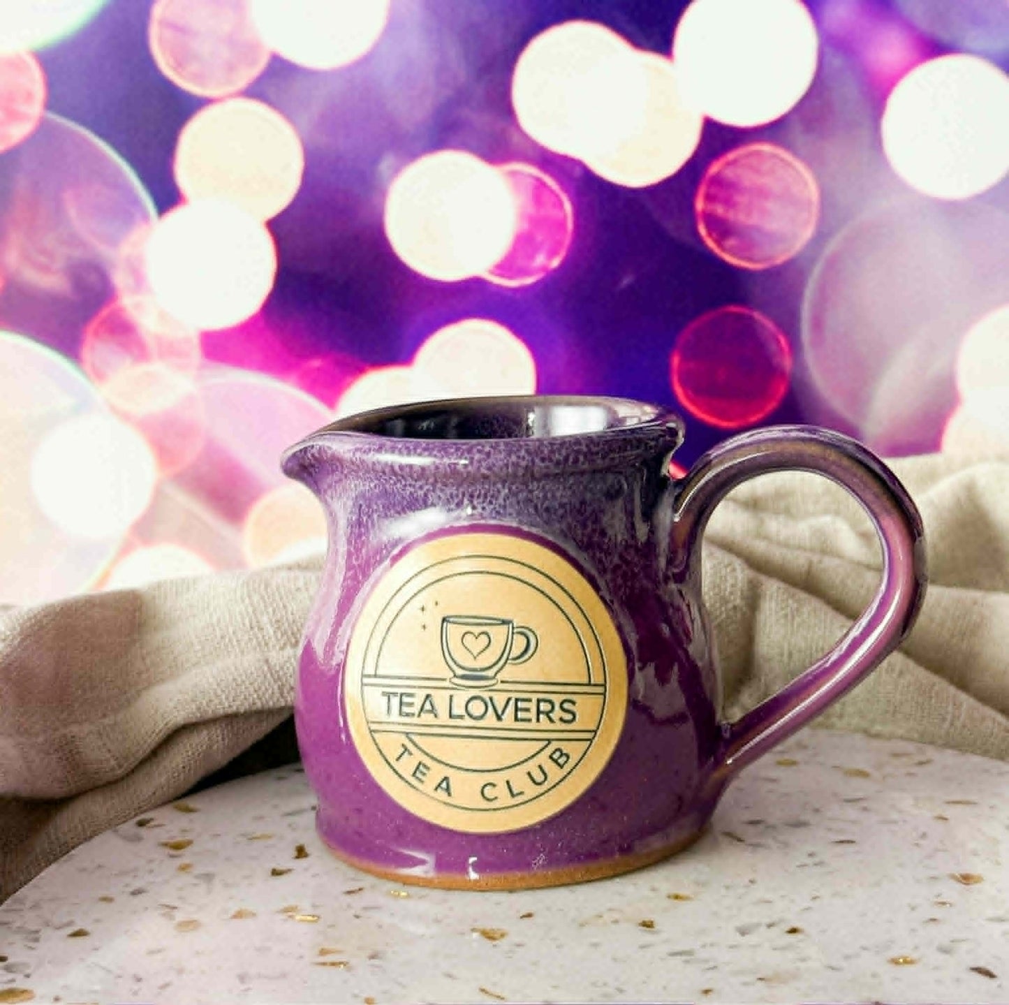 Tea Lovers Tea Club  Lilac, Plum & White Milk Tot