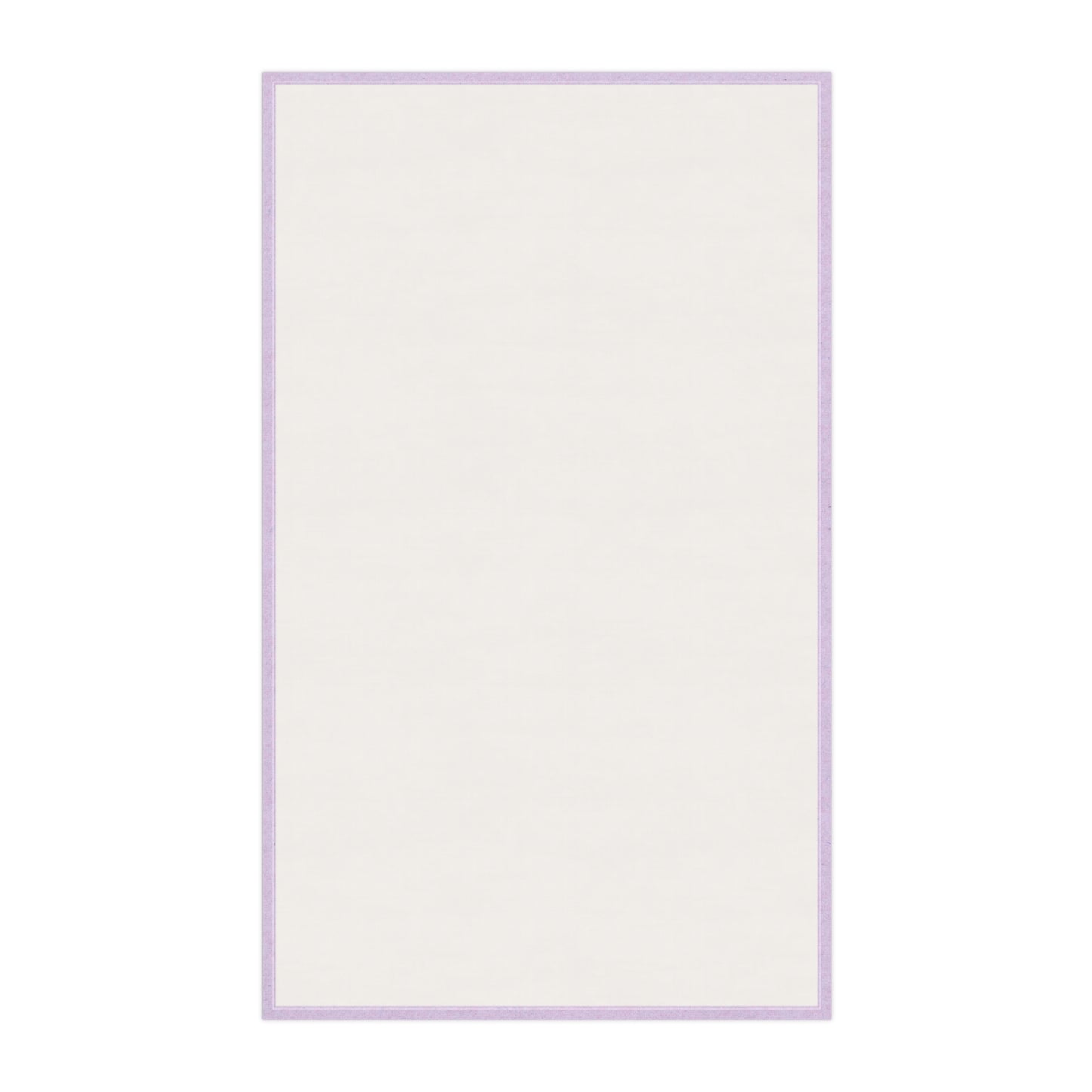 Lavender Tea Towel with Minimalist Teacup Line Art