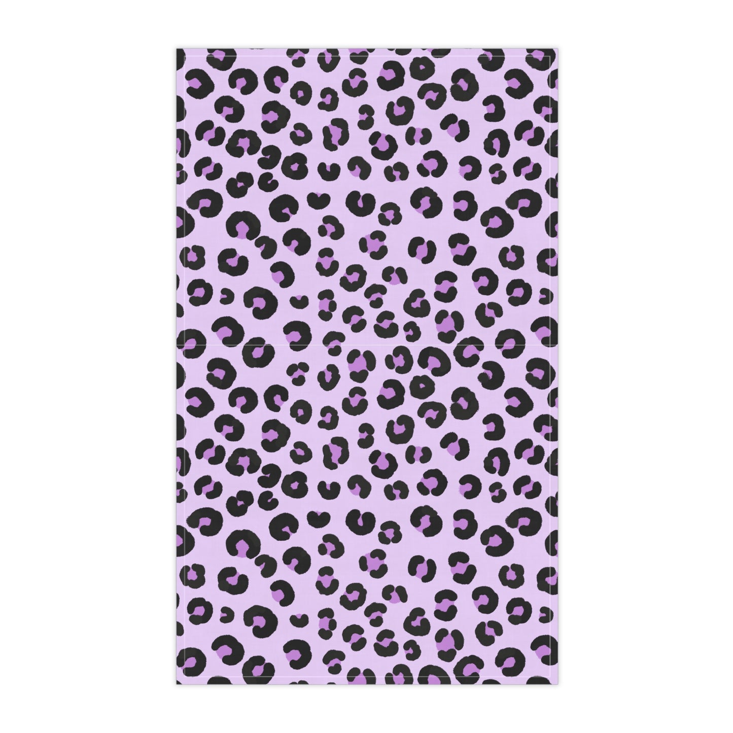 Lavender Leopard Print Tea Towel Pink Animal Print Kitchen Towel