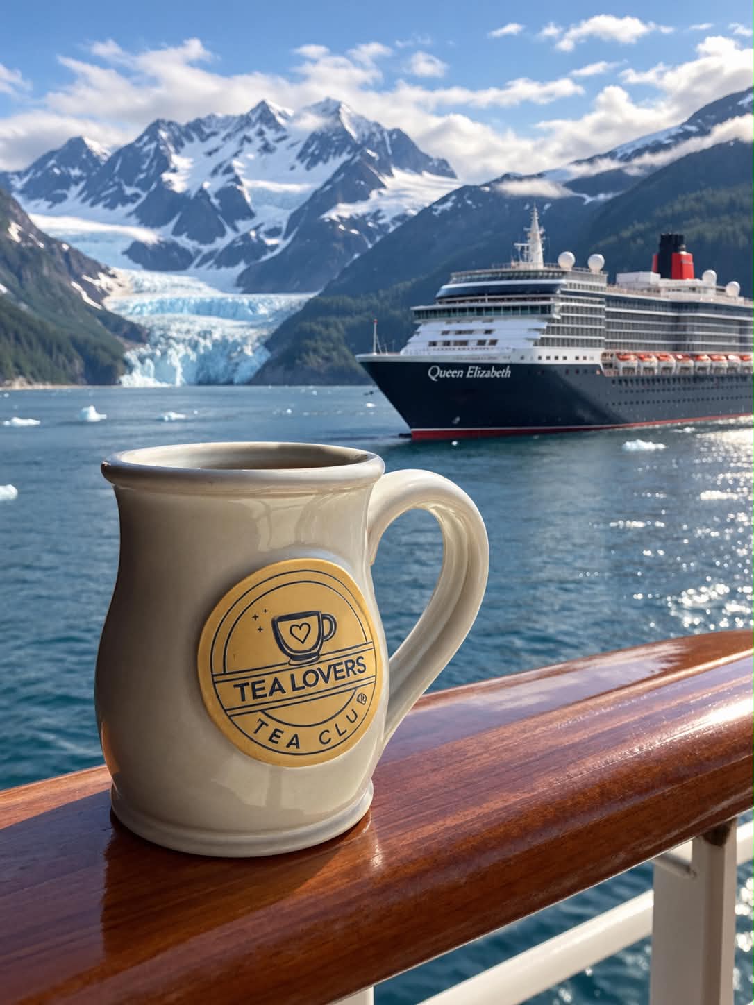 Tea Lovers Tea Club Tall Belly Mug White Alaska Mug
