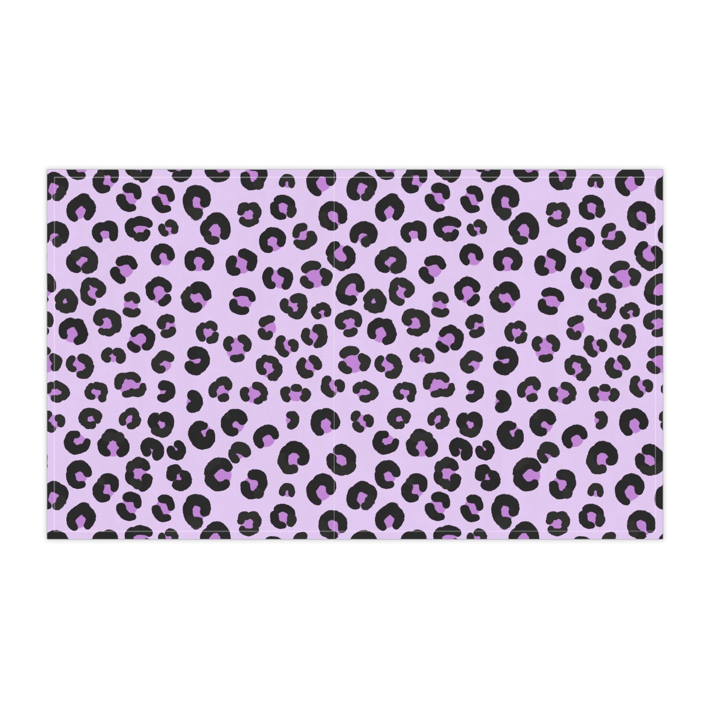 Lavender Leopard Print Tea Towel Pink Animal Print Kitchen Towel