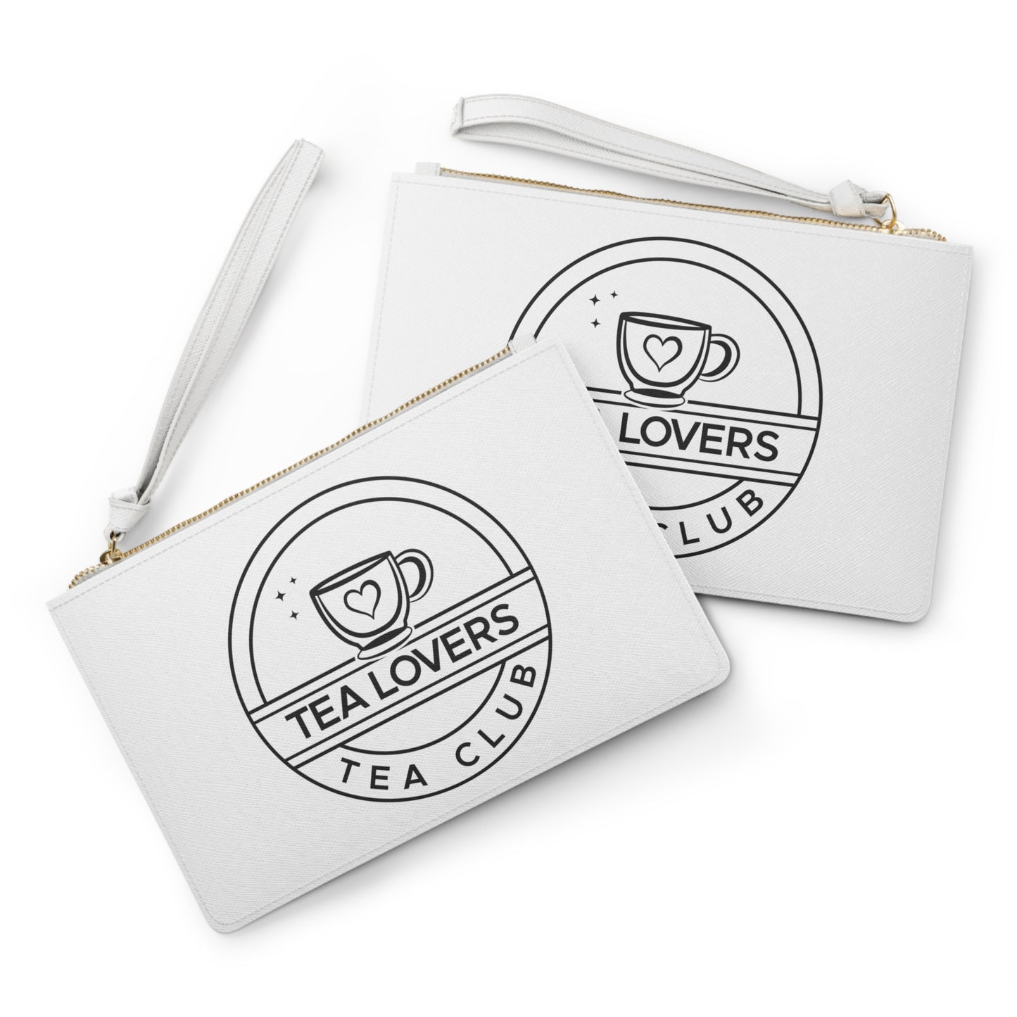 Tea Lovers Clutch Bag  Tea Club Wristlet Purse