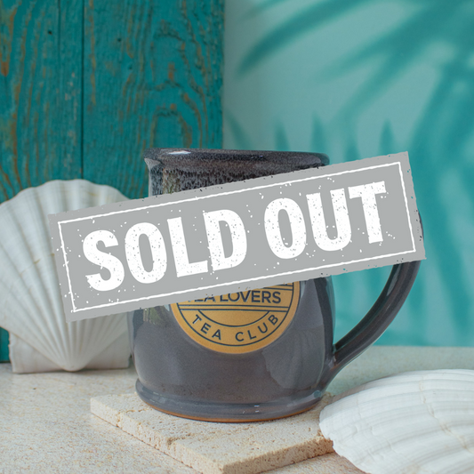 Tea Lovers Tea Club Grey Tall Belly Mug